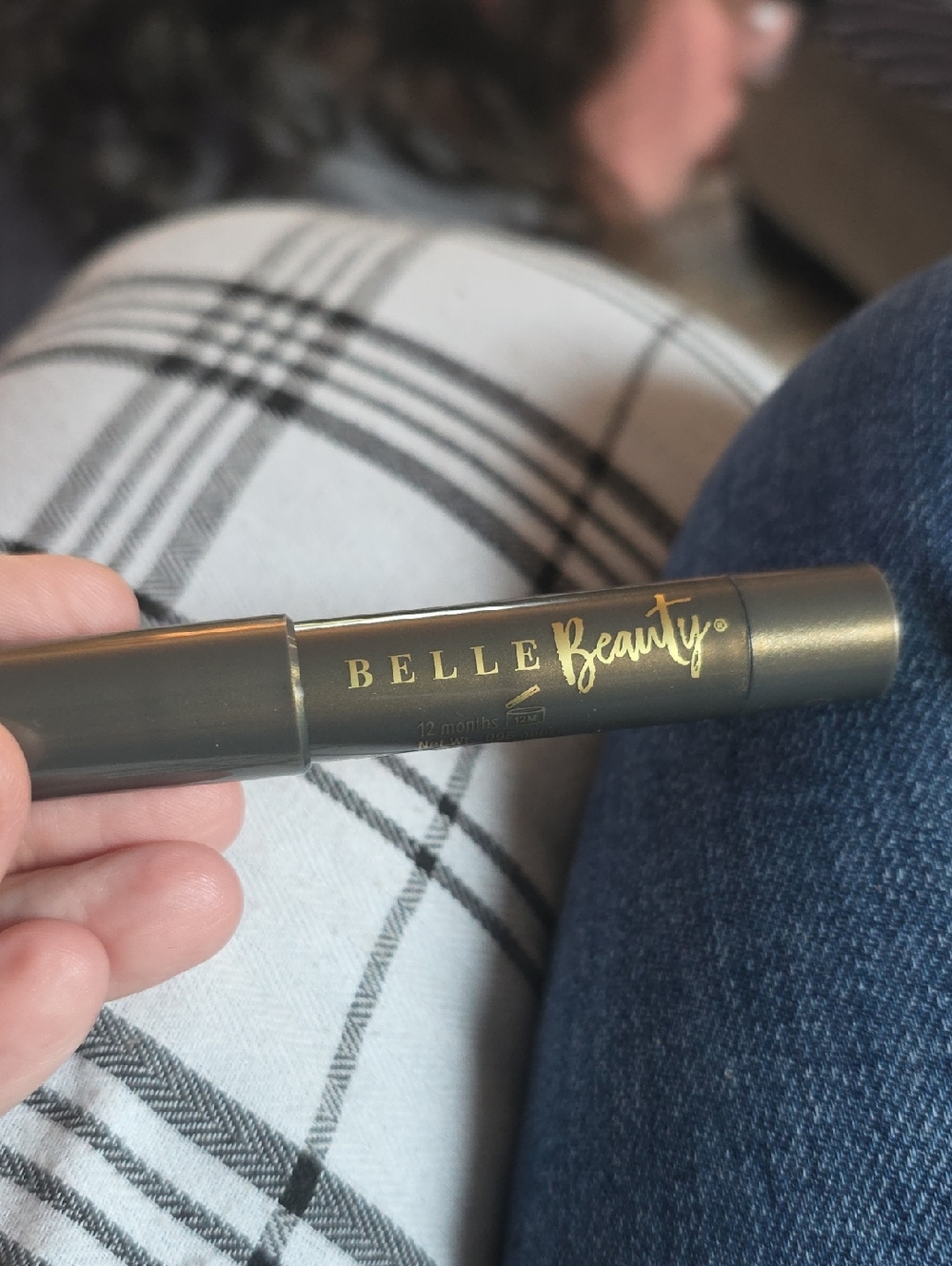 Belle beauty so shady long wear  shadow stick in color green tea